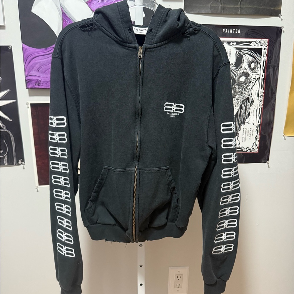 Balenciaga BB Zip Up Hoodie